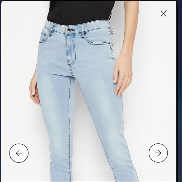 Armani exchange super skinny lift up size 27 light wash like new 🔥🔥💯👍 - Picture 5 of 16